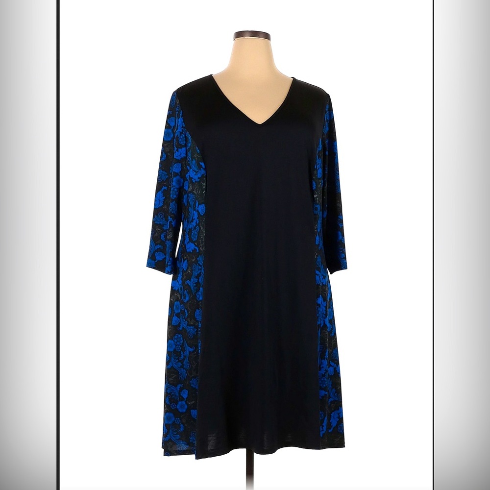 Isabel + Alice blue/black dress, size 2x